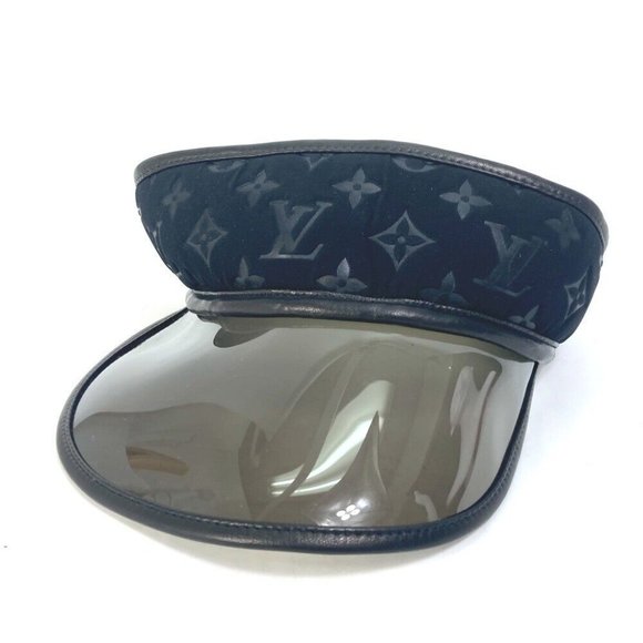 LOUIS VUITTON Monogram hat Sun visor Nylon Black - Picture 1 of 11